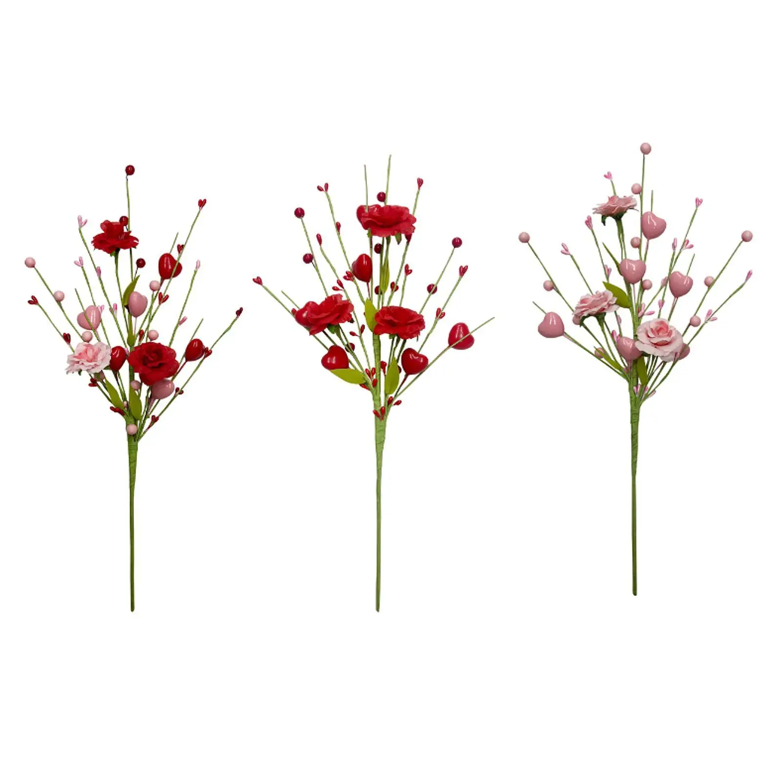 Artificial Flower Stem, Wreath Craft,18inch Height,Valentines Day Decor,DIY Garland Supplies for Festive,Family,Wedding Gifts