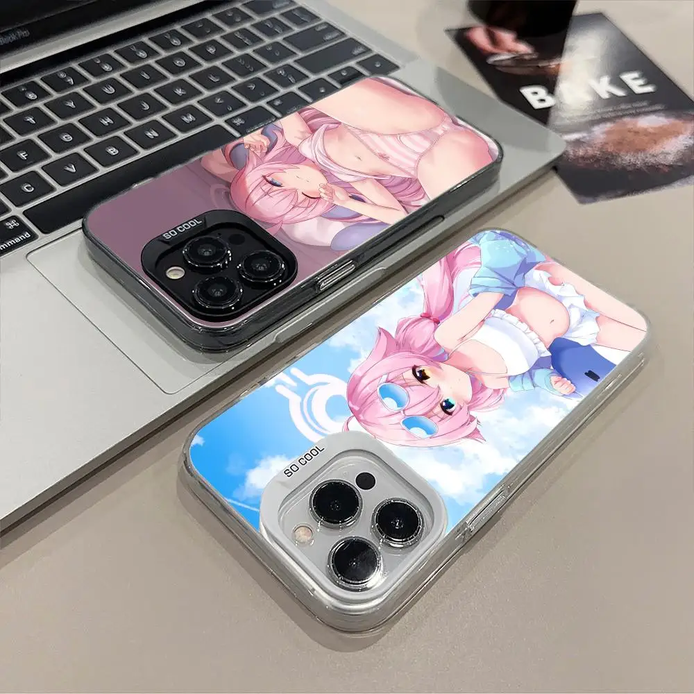 

Чехол для телефона Blue Archive Takahashi Hoshino для iPhone 16, 15, 14, 13, 12, 11 X XR XS 8 7 Pro Max Plus с полупрозрачной цветной печатью