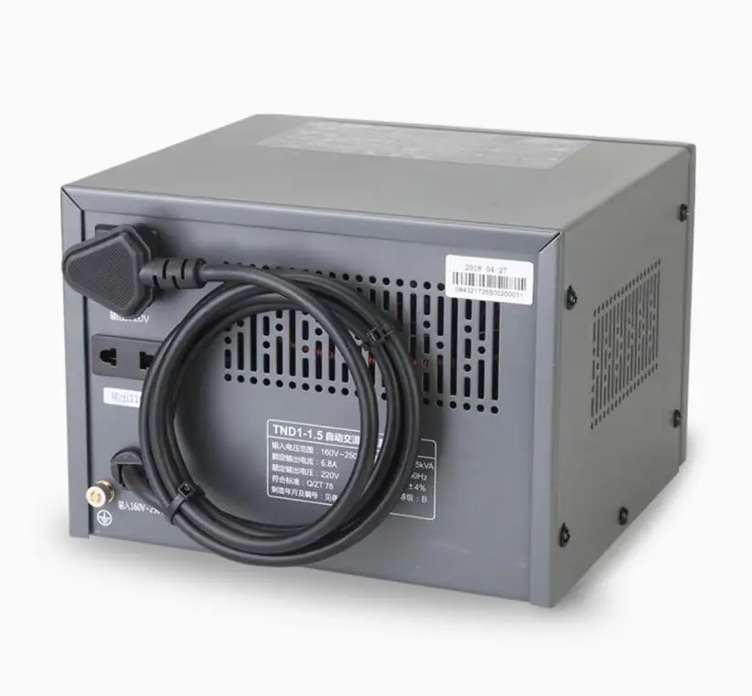 

Регулятор напряжения для телевизора и компьютера, бытовой автоматический регулятор напряжения 1500 Вт TND1-1,5