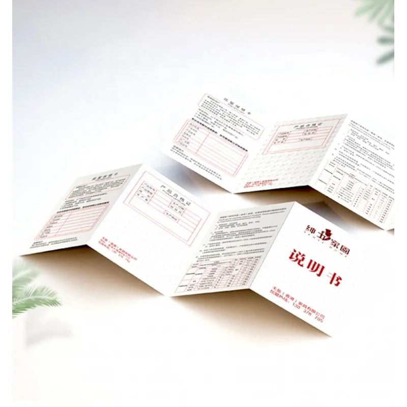 50 0.Zhang.Custom.Fangda Custom Printed Flyers Tri-Fold Flyers Full Color Catalog Instruction Booklet Digital Flyer