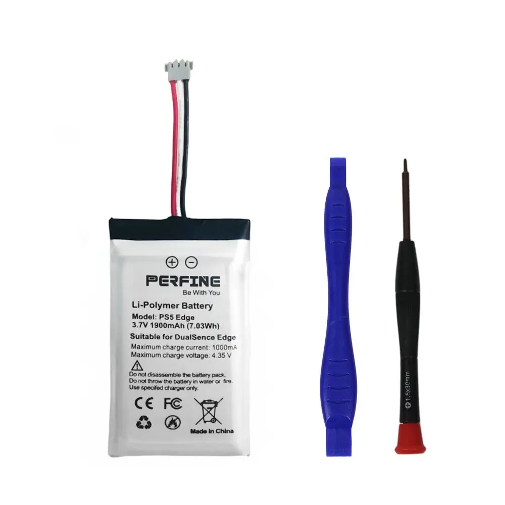

Perfine BAGP1001 DualSense Edge Controller Battery for SONY PS5 Edge; Playstation 5 Edge Batteries NOT for PS5 1900mAh