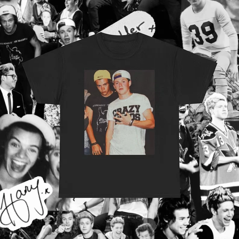Niall Horan Harry Styles Fan Music Graphic T-shirt Classic Y2K Street Style Print T-shirt Harajuku Cotton Men Women Tee Tops