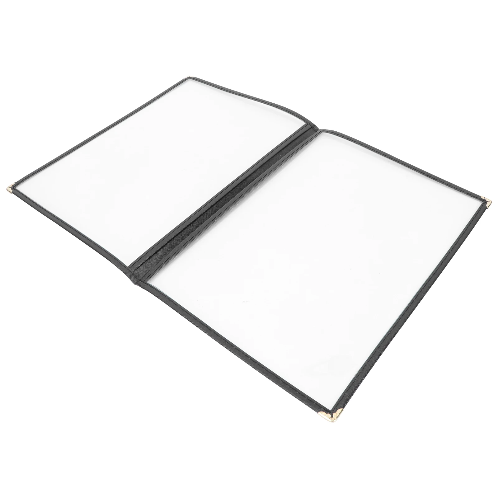 Menu Protective Cover PVC Transparent Durable Menu Protector for Restaurant Hotel Bar Restaurant Supply Recipe Book Protector