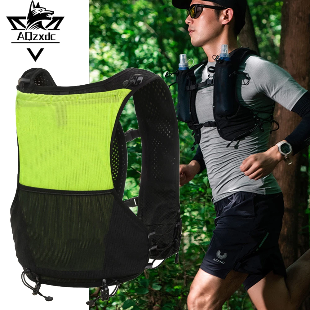 Outdoor Sports Running Backpack Multiple Pockets Marathon Breathable Water Bag Pouch Packet for Cycling Mountaineering Hiking