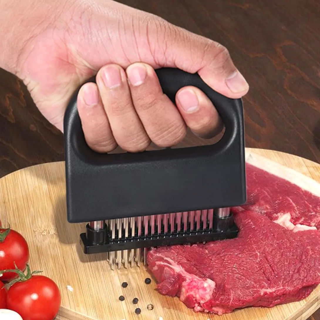 48 Blades Needle Meat Tenderizer Stainless Steel Knife Meat Beaf Steak Mallet Meat Tenderizer Hammer Pounder Cooking Tools