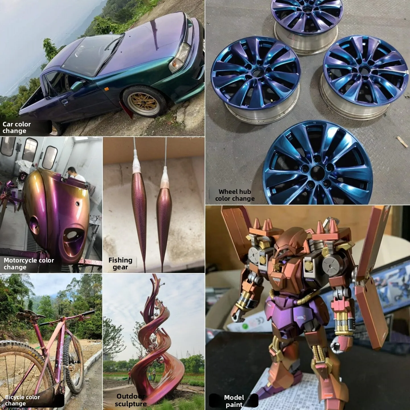 25g/Bag Automotive Color Changing Chameleon Paint Pigment Powder Color Shift Car Paint Pearl Pigment Powder