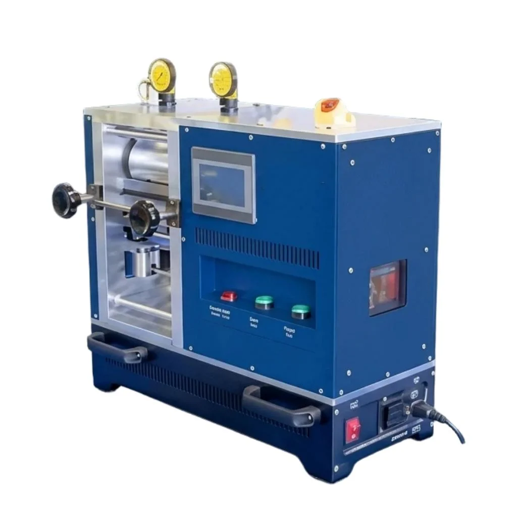 5 Tons Compact Hydraulic Glove Box Rolling Machine Electrode Rolling Processing Equipment
