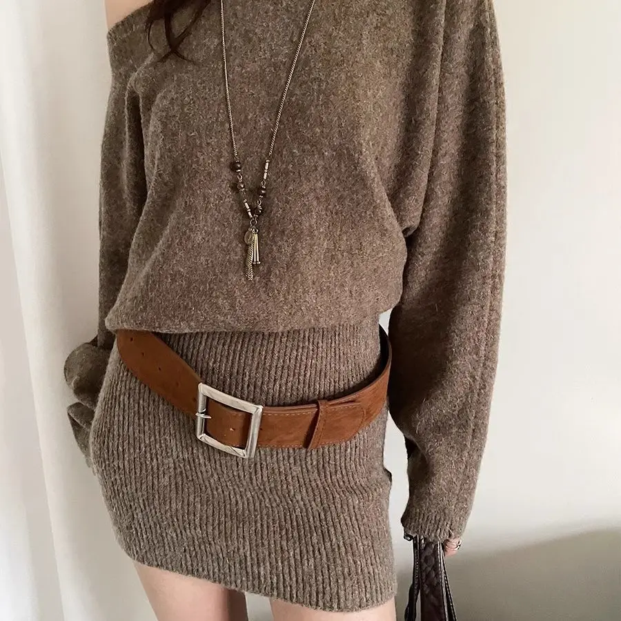 Spring summer new Korean style women's wide waistband,suede like square needle buckle belt,waist seal with coat,simple design