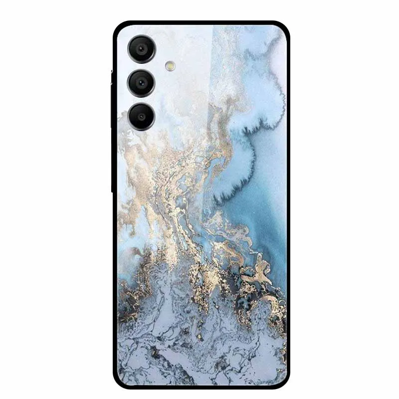 Luxury Case For Samsung A15 4G 5G Tempered Glass Cover For Samsung Galaxy A25 A55 5G Phone Cases Fashion Wolf Protective fundas