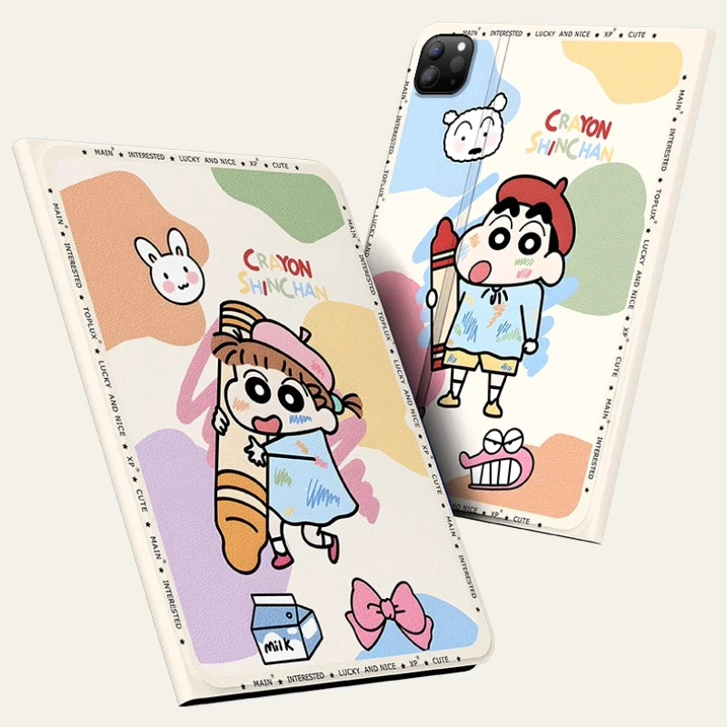 

MINISO Crayon Shin-chan для iPad Case Funda ipad 2025 A16 10-го 11-го поколения Pro4 5 6 M4 Чехол для планшета Air4 5 Mini 6 7 Защитный чехол