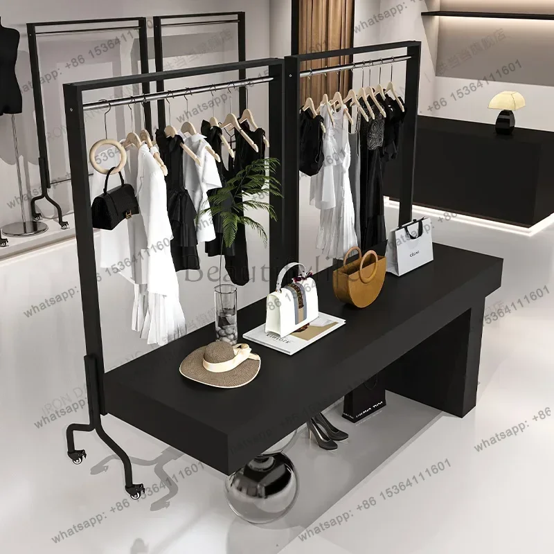 Special black middle display water table display stand women's clothing store Nakajima display table