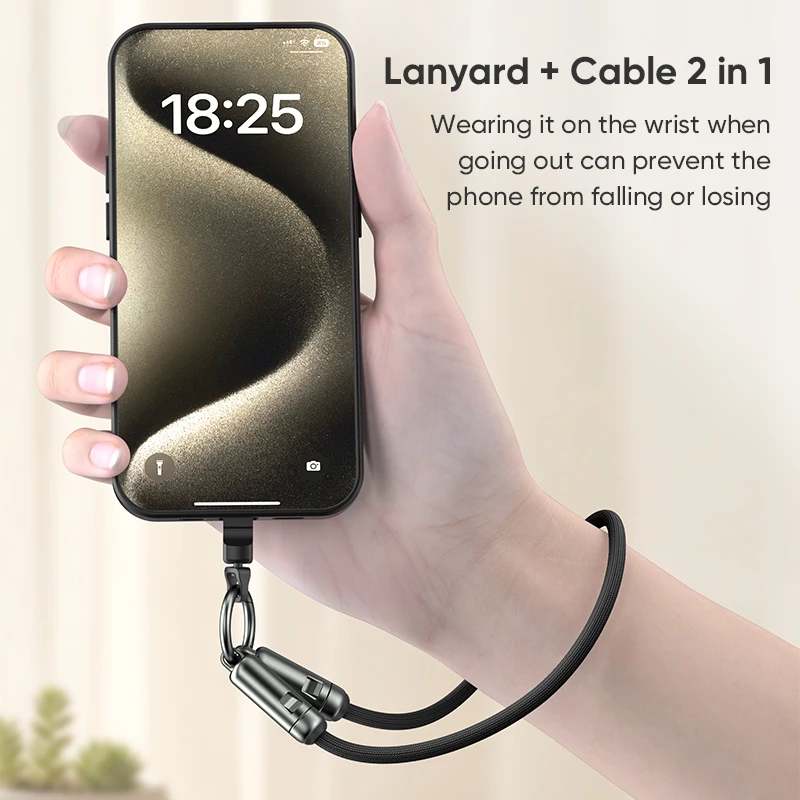Wrist Lanyard USB C to Type C Fast Charging Cable,Travel Essentials Portable Keychain Cord for iPhone 17,Samsung Galaxy Z Flip