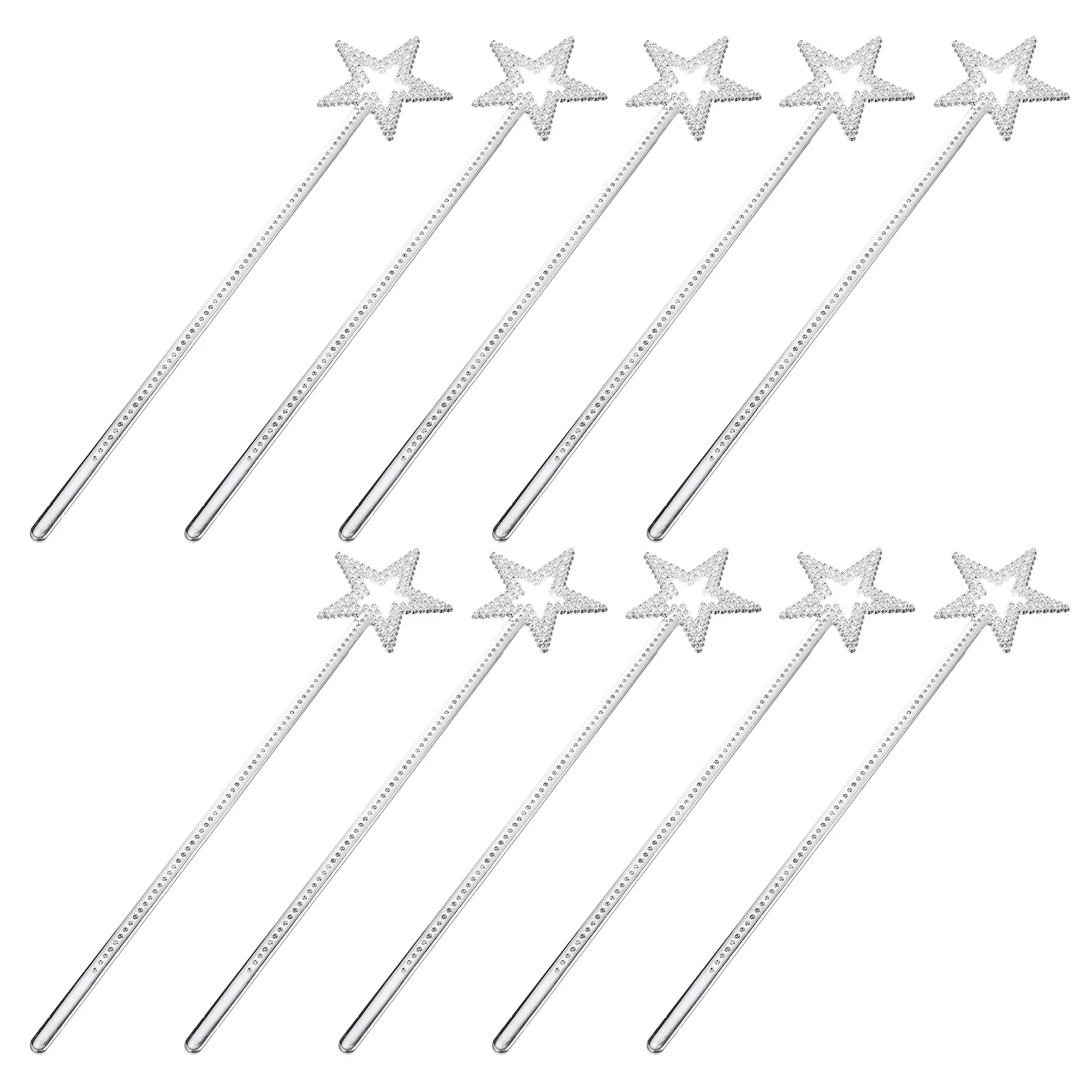

10pcs Fairy Wand Performance Props Flash Crown Sticks Glitter Sparkle Star Wand Party Dance Event Gift For Cosplay