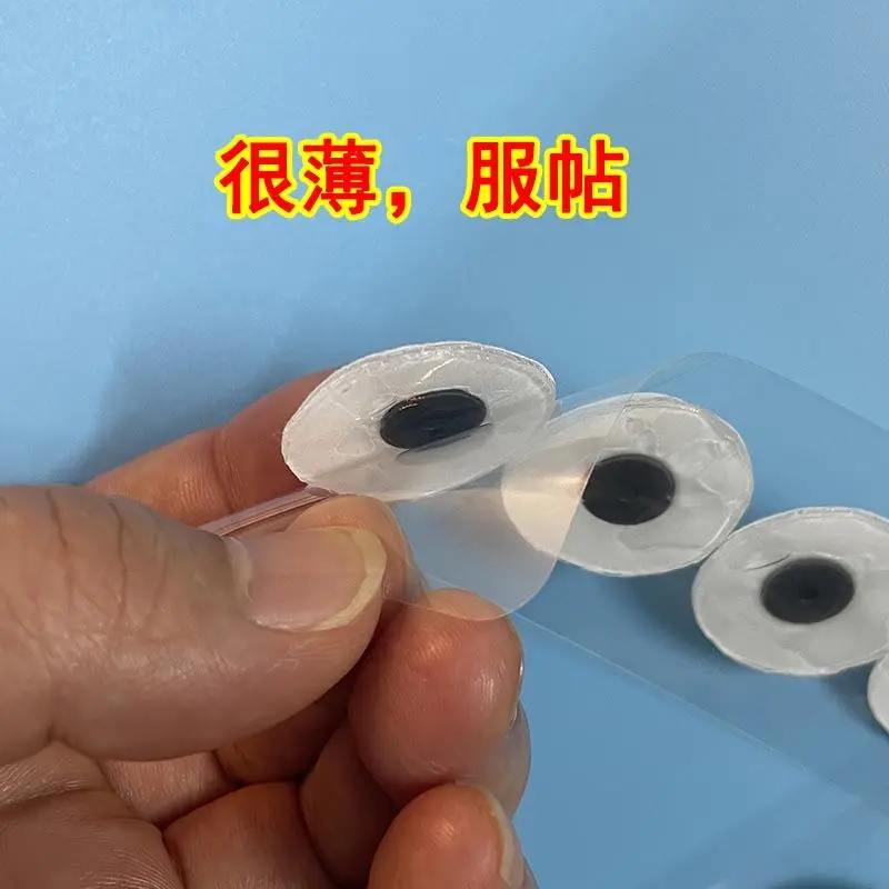 16pcs Reusable Self Stick Gel Carbon Adhesive Electrodes Pad 3.9mm press button, Round 3mm Healy Accessories