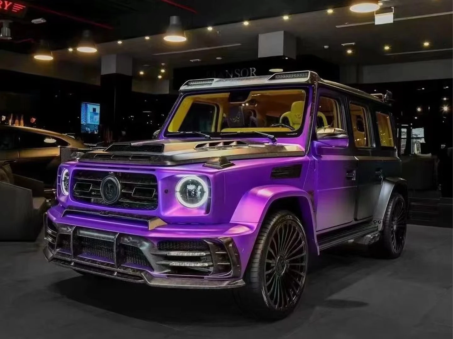 W464 M نمط مزورة ألياف الكربون طقم هيكل واسع لمرسيدس بنز G الفئة G63 عربة حالة جديدة الوفير P850 P820 P900 P920