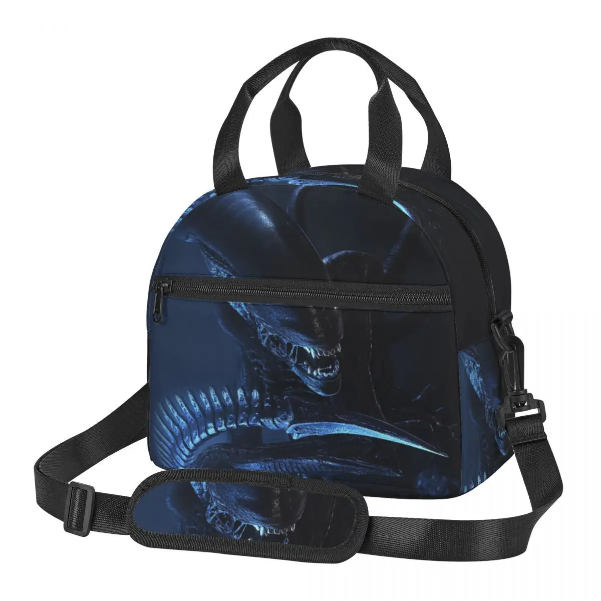 Xenomorph Alien Lunch Bags Insulated Bento Box Waterproof Lunch Tote Picnic Bags Cooler Bag for Woman Girl