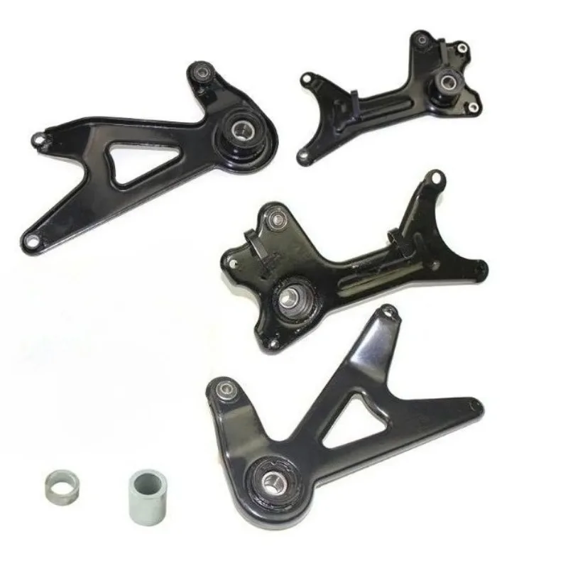 Drum Brake Dual Shock Absorber Connecting Plate Exhaust Mount Bracket Fit for GY6 125 Scooter