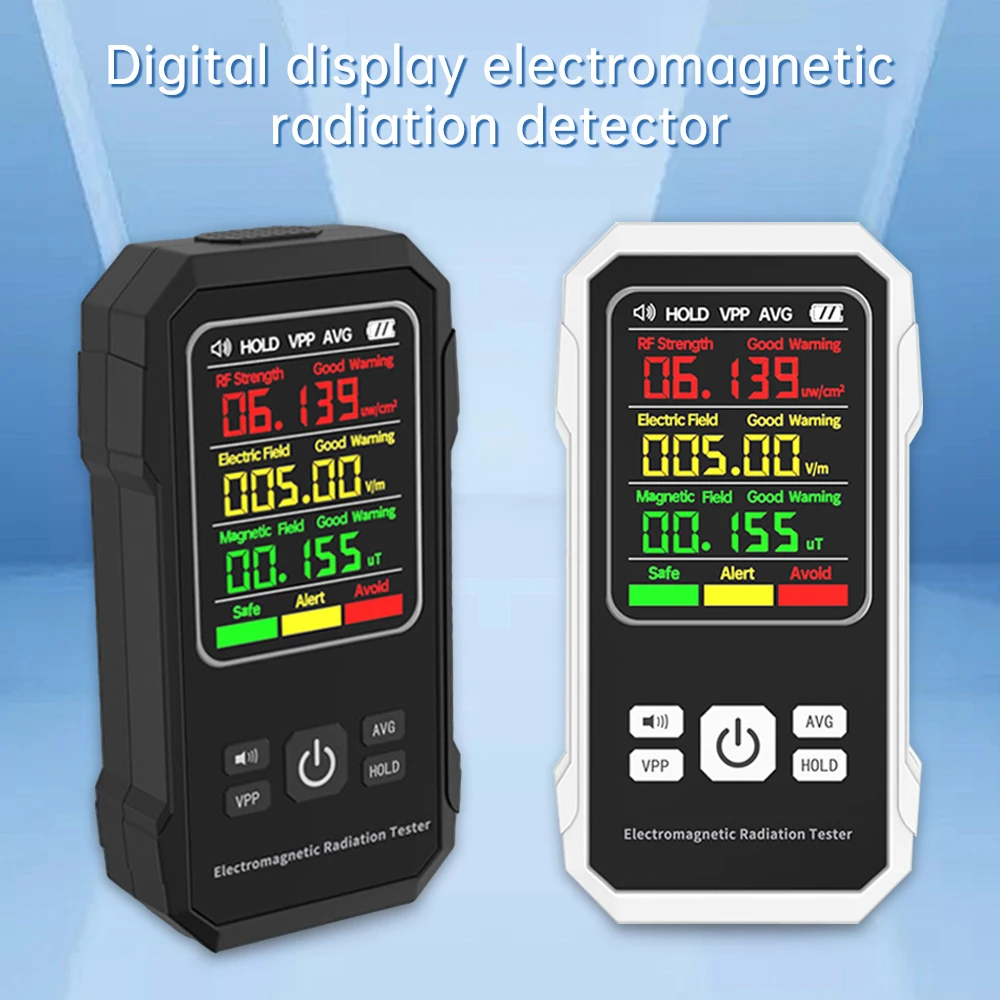 Digital Electromagnetic Radiation Detector Electric Field Magnetic-field Intensity Rf Strength Detection Device Emf Meter