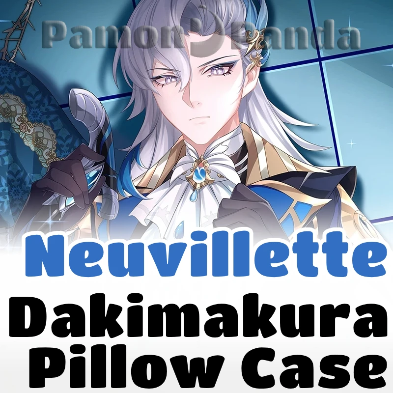 Neuvillette Dakimakura Genshin Impact Hugging Pillow Case Full Body Cushion Cover Pillowcase Home Bedding Decor Otaku Gift MKL