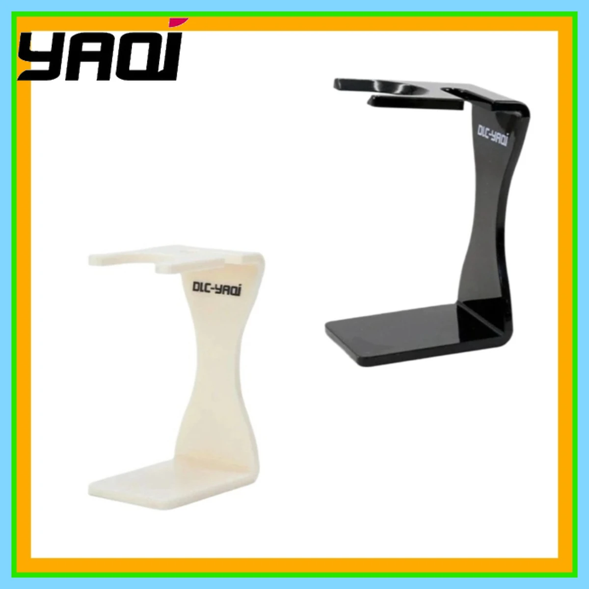 Yaqi Noble Creamy  Black White Color Shaving Brush And Razor Holder
