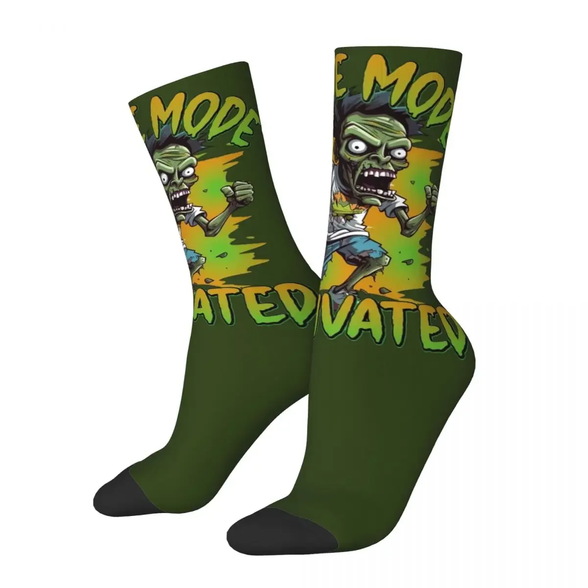 Women Zombie Mode Activated Socks Super Soft Funny Happy Daryl Dixon Socks Novelty Stuff Middle TubeSocks Wonderful Gifts