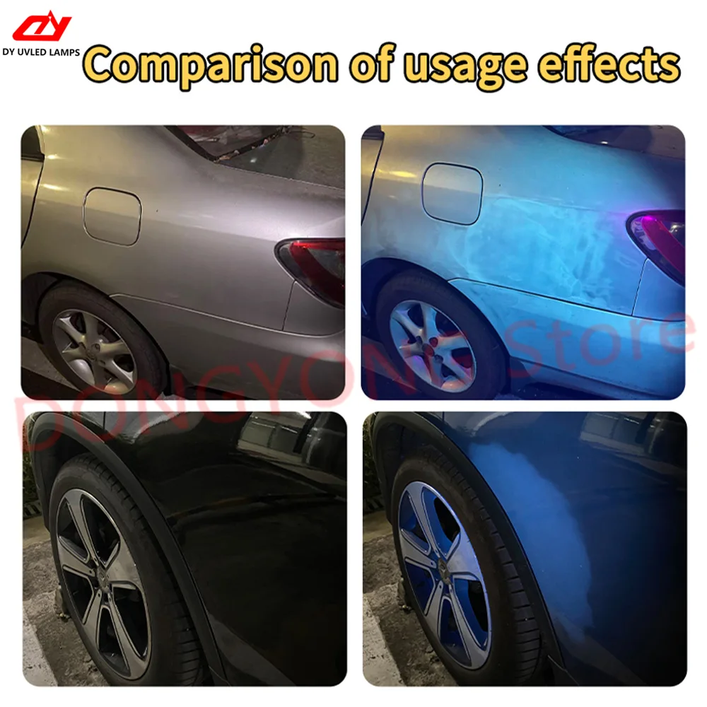 F707060A 200W Automotive Paint Filler Putty Body Repair Filler Paint Inspection UV Light Flashlight, Car Injury Inspection Light