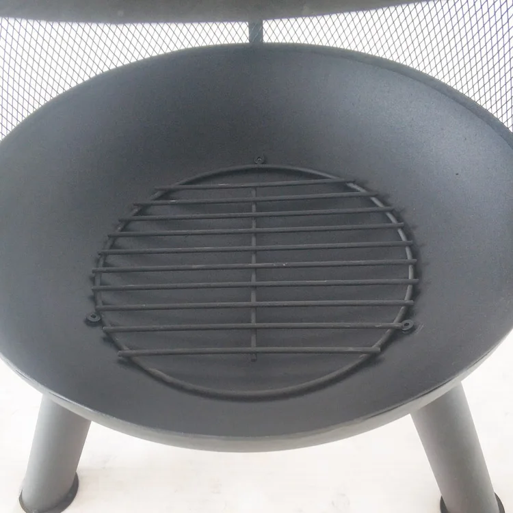 مخصص التدفئة في الهواء الطلق الصغيرة السوداء الصلب حرق الخشب شيمينيا سجل الموقد