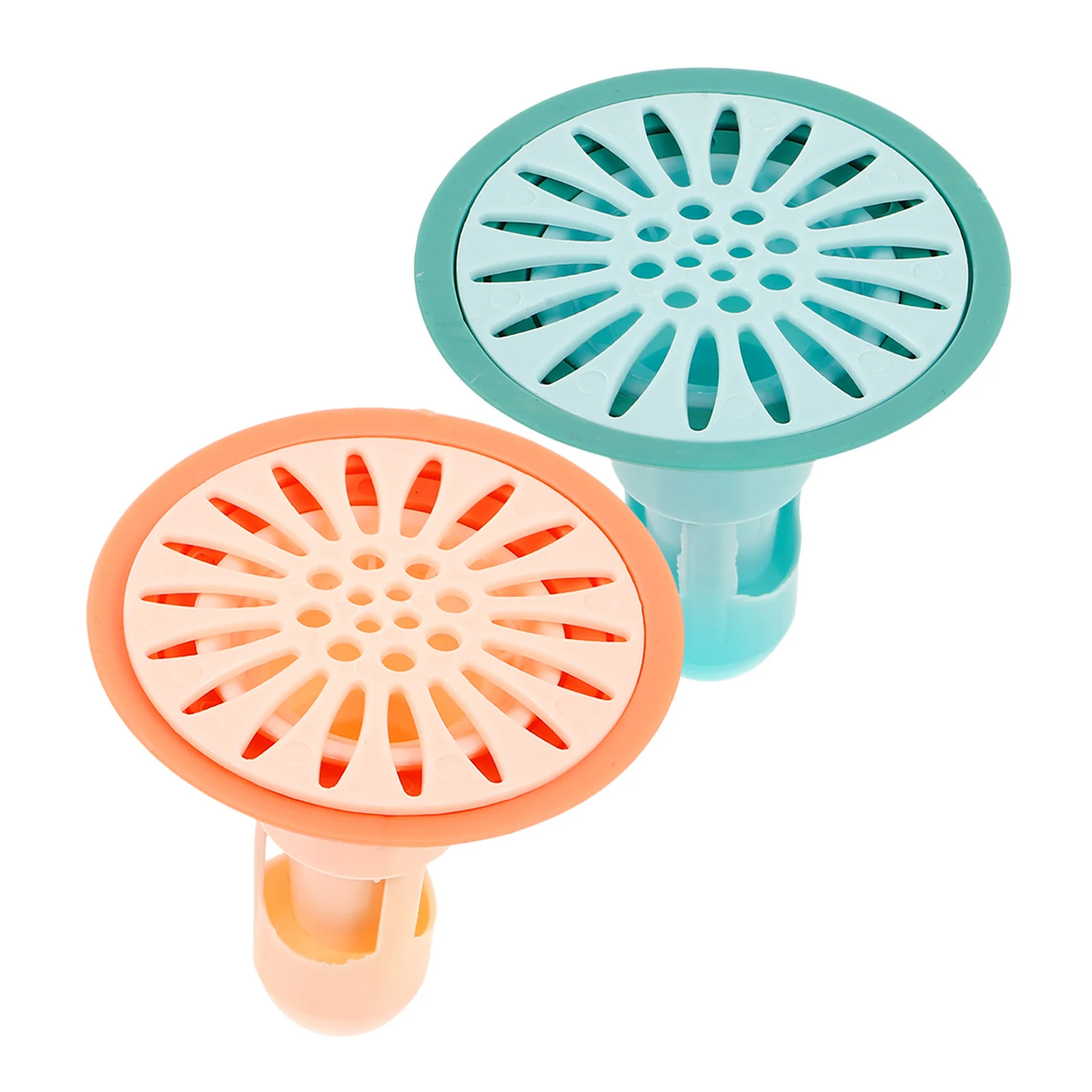 2 قطعة الحمام الشعر الماسك مصفاة المجاري مكافحة رائحة غطاء لبالوعة بالأرضية المطبخ حوض الاستحمام سدادة استنزاف ارتجاعي مانع #5