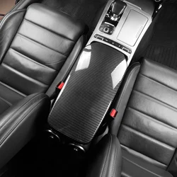 For Kia Stinger GT2 2018-2023 ABS Carbon Fiber Red Central Console Armrest Box Panel Cover Trim