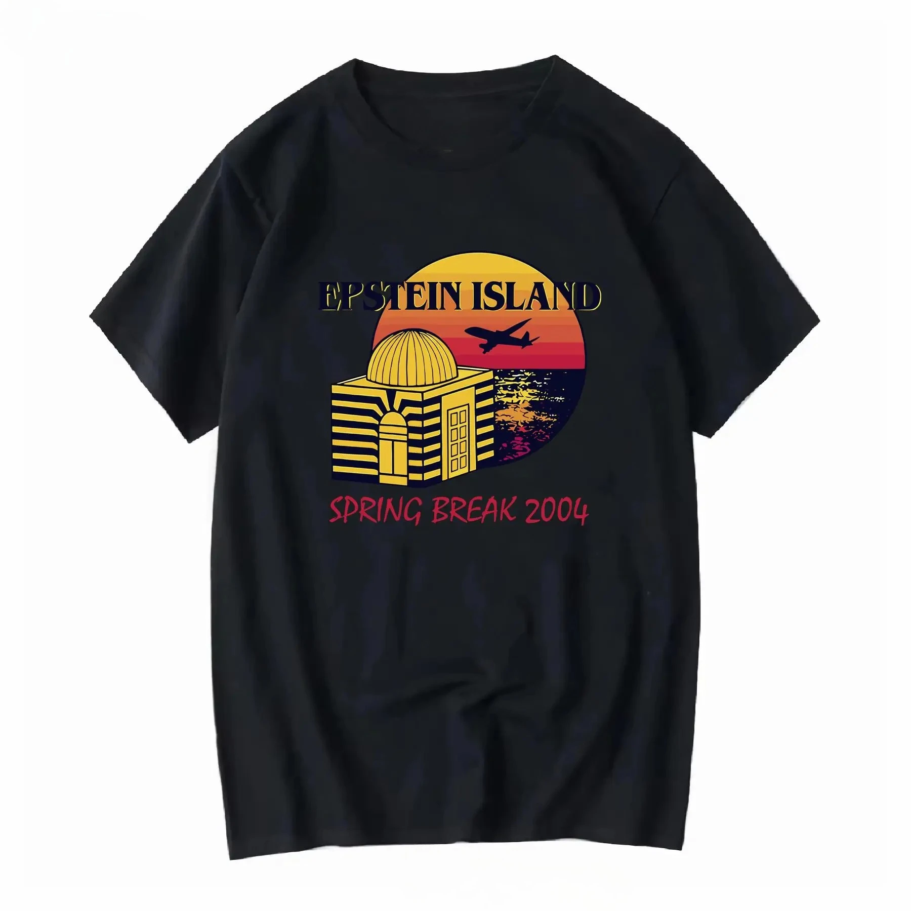 Epstein Island Spring Break 2004 T Shirt Vintage Washed Versatile Graphic Soft Homme Breathable Stylish Stretched Comfortable