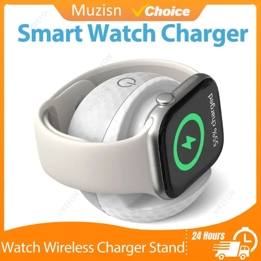 

Smart Watch Wireless Charger Stand Fast Charging Dock RGB Light For Apple Watch Series 11 10 9 8 7 6 5 4 3 2 1 SE/SE 2 Ultra 3/2
