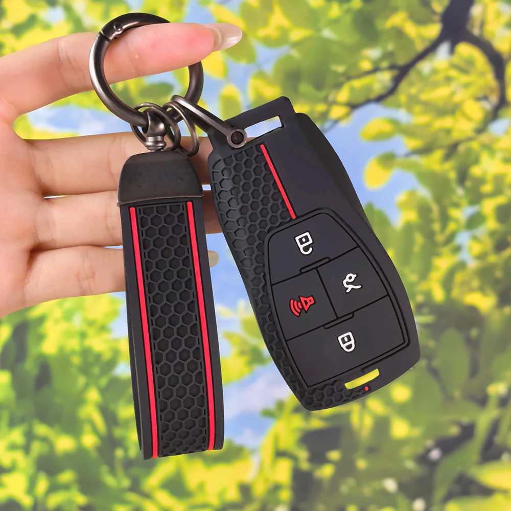 for Baic Beijing BJ30 BJ40 BJ80 BJ90 U7 X7 Senova X25 X35 X55 X65 EX5 EU5 EC5 Car Key Case Cover Shell Keychain Fob Accessories
