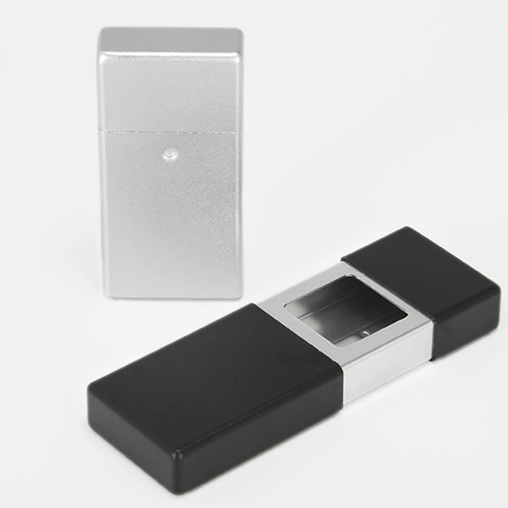 

Portable Ashtray Mini Drawer Design Rustproof Oxidation Surface Size For Hiking Boating Kayaking Outdoor