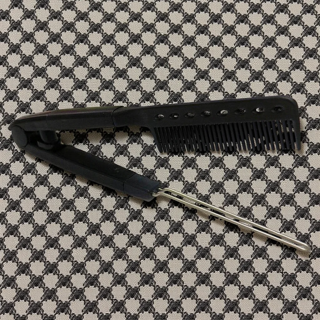 

V-образная расческа для выпрямления волос, портативный салонный инструмент для укладки волос для дома, путешествий, щетка-выпрямитель для вьющихся волос, парикмахерская