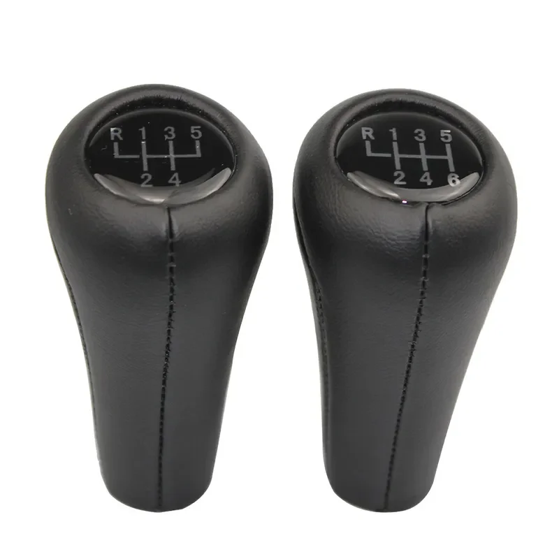 for BMW Leather Manual Transmission Gear Shift Knob Car Gear Lever Handle Accessories Modified Shift Head