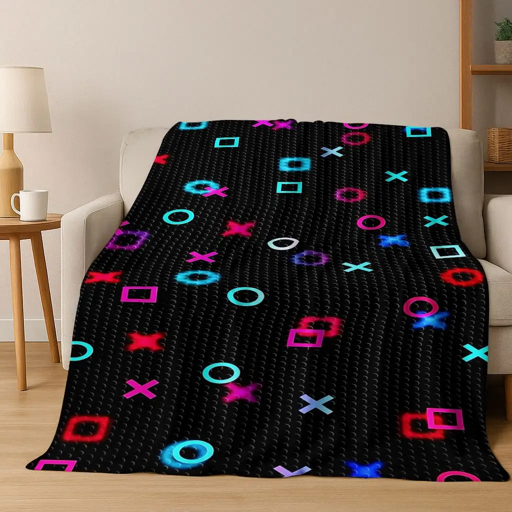 3D Retro Gamer Zone Game Controller Flannel Blanket,Warm and Cozy Soft Throw Blanket for Home Bedroom Bed Sofa Travel Cover Kid