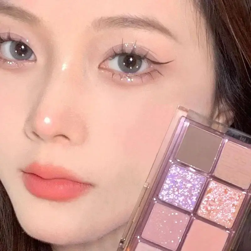 10 Colors Eyeshadow Palette Nude Shimmer Pearly Matte Earth Color Eyeshadow Shiny Powder Eye Shadow Disc Eye Pigments