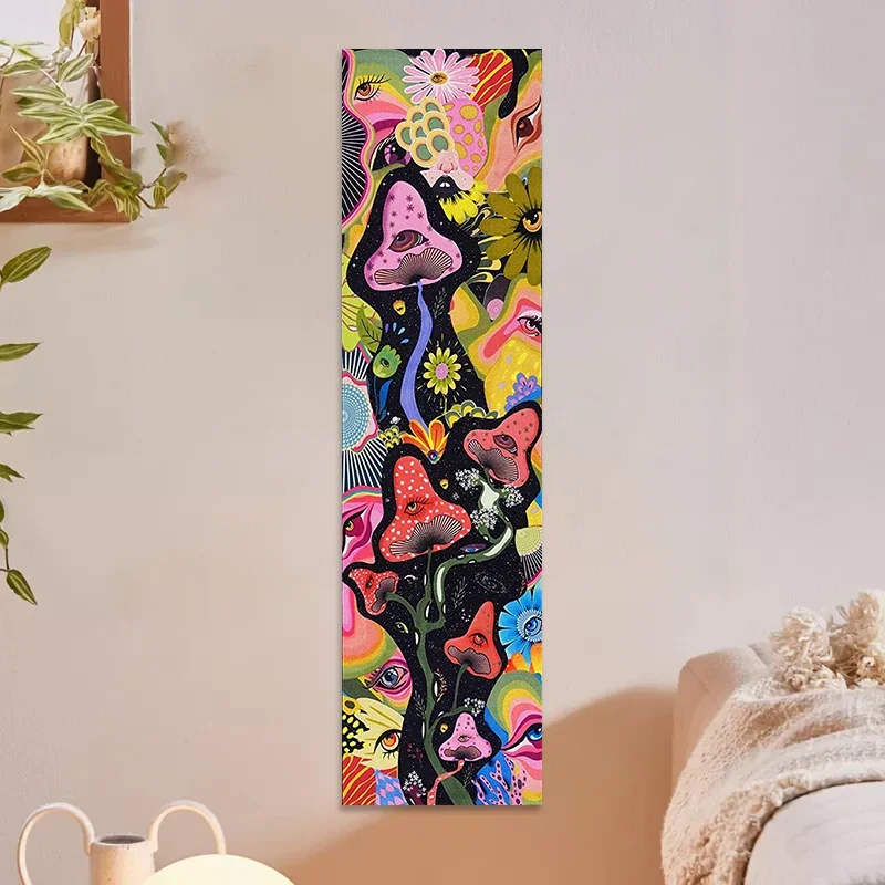 Psychedelische Paddenstoel Wandtapijten Opknoping Hippie Kleurrijke Bloem Wandtapijten Magie Abstracte Muur Opknoping Voor Home Decor Muurkunst