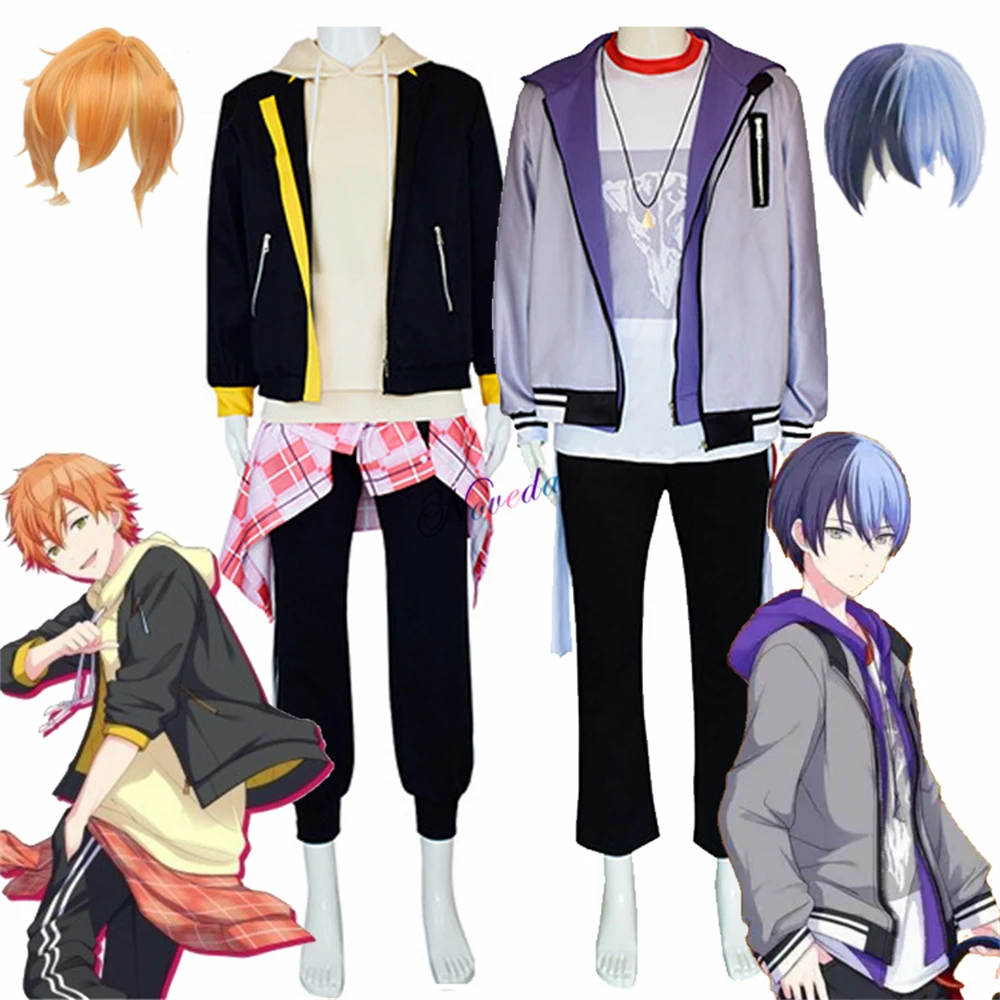 Project Sekai Colorful Stage Vivid BAD SQUAD BAD DOGS Aoyagi Toya Shinonome Akito Cosplay Costume Wig PJSK Casual Clothes Outfit