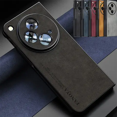 ซิลิโคนอ่อนนุ่มหนังหนังแกะกรณีโทรศัพท์สําหรับ OPPO ค้นหา N3 บางเฉียบซองกันกระแทกปกหลังสําหรับ OPPO FindN3 กรณี