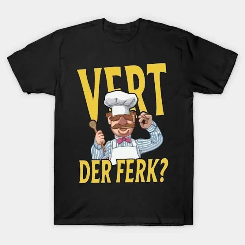 vert der ferk SWEDISH CHEF art drawing 224 T Shirt S 5XL Fast Shipping