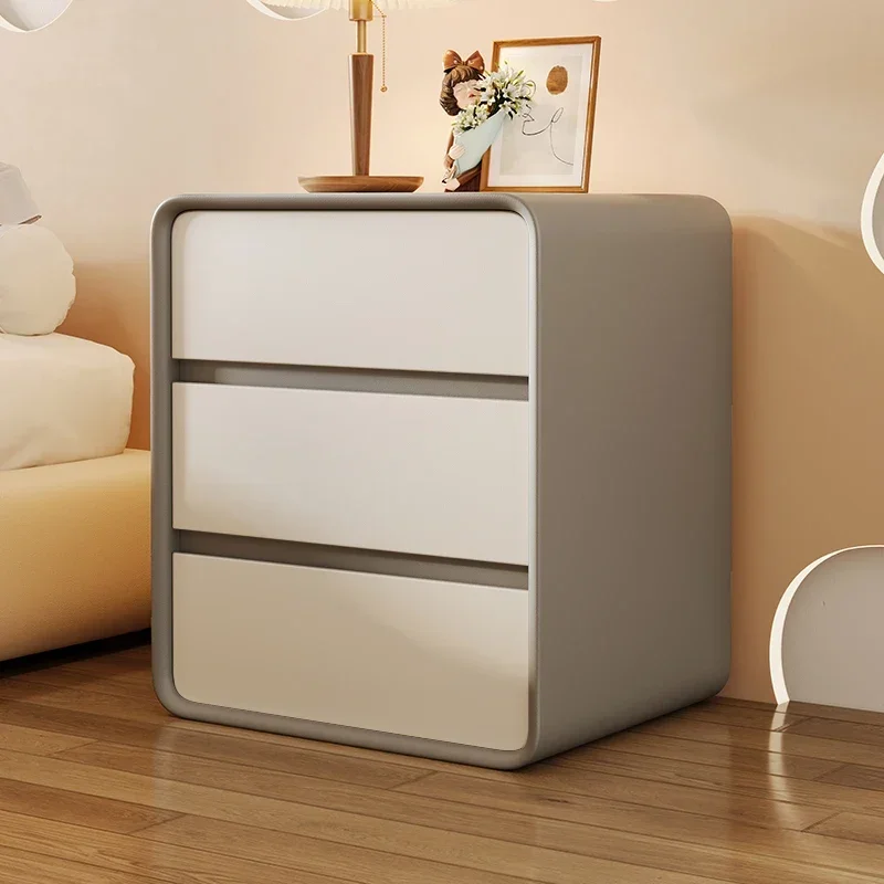 Design Bedside Table Bed Desk Night Bedroom Storage Closets Nightstands Cabinet Nordic Sofa Side Living Room Drawer Stand Home
