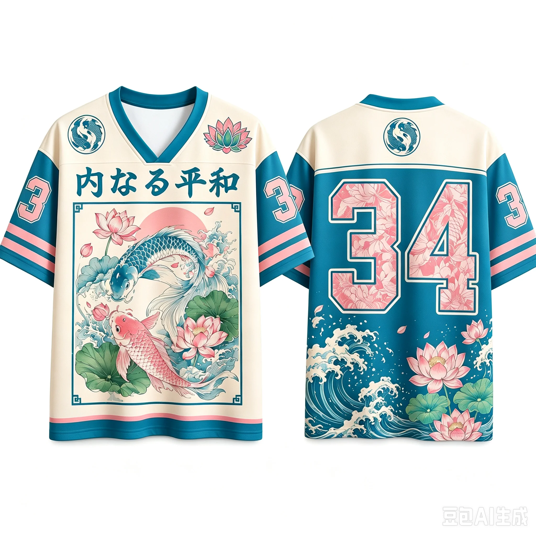 Bestselling Relaxation Lotus Sports T-shirt Fitness Clothing Hawaii Leisure Hip Hop T-shirt Hiking Daily Street Sports Top
