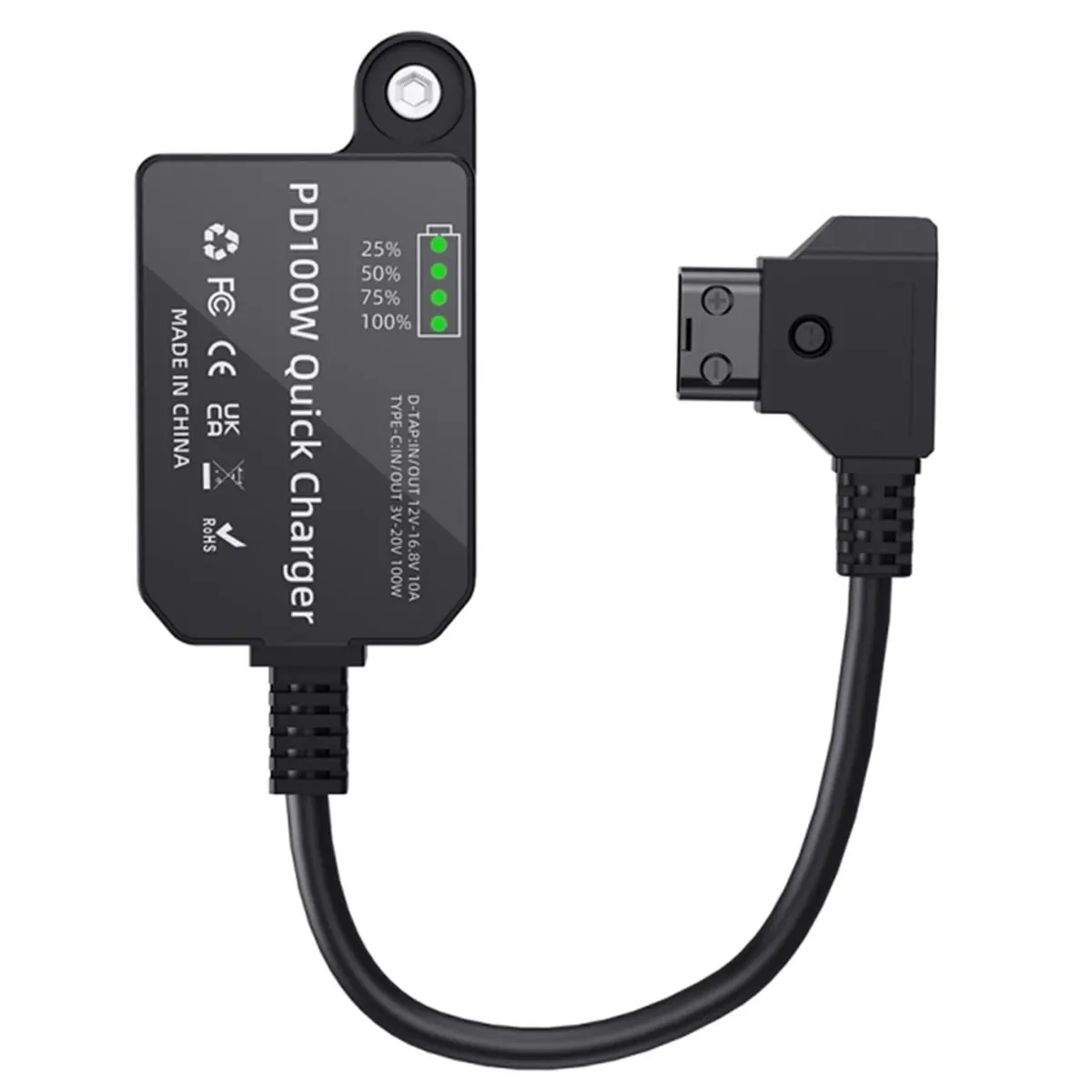 New Dummy Battery D-TAP V-Port to PD 100W Bidirectional Charging and Discharging Module USB Power Adapter for Cameras