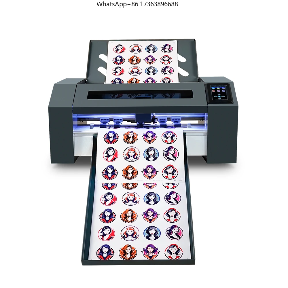 2026 Stable Stepper Motor Auto Feeding Label Cutting Machine CCD Camera Automatically Contour Locates Sheet Cutter