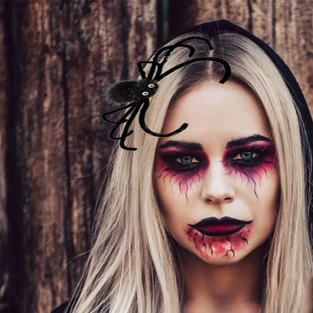 

2Pcs Spider Hair Clips Halloween Hair Accessories for Women Spider Design Barrettes Costume Party Festival Carnival