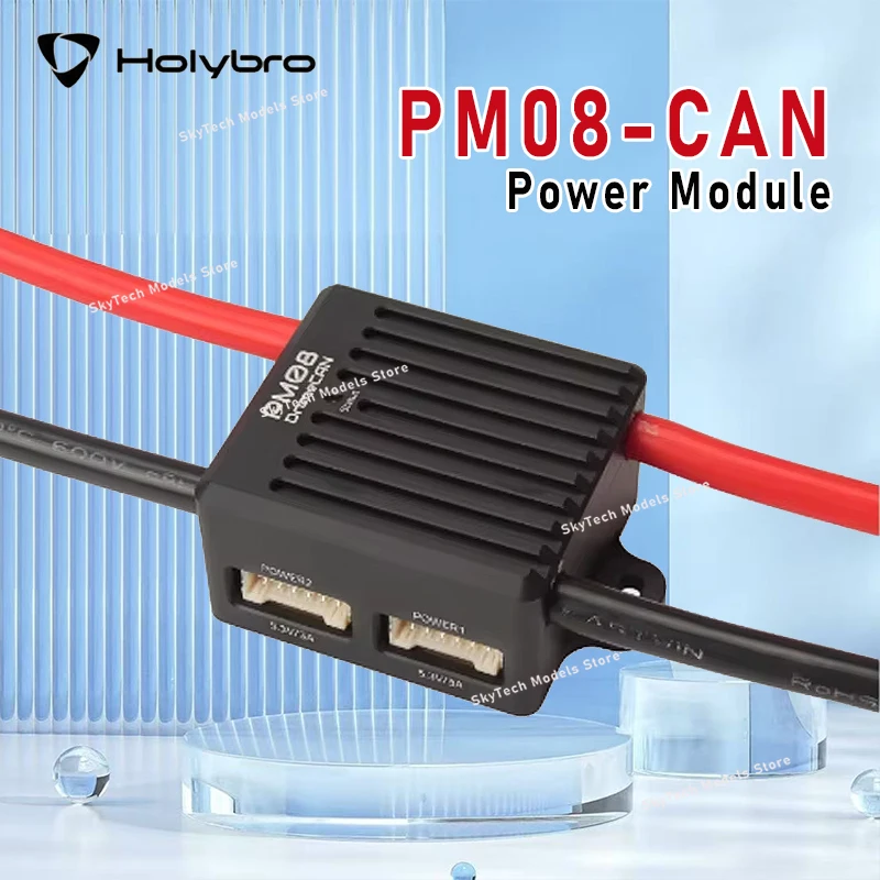 HolyBro PM08-CAN Power Module 14S 200A DroneCAN 400A Burst Dual 5V/3A BEC Aluminum Shell for RC FPV
