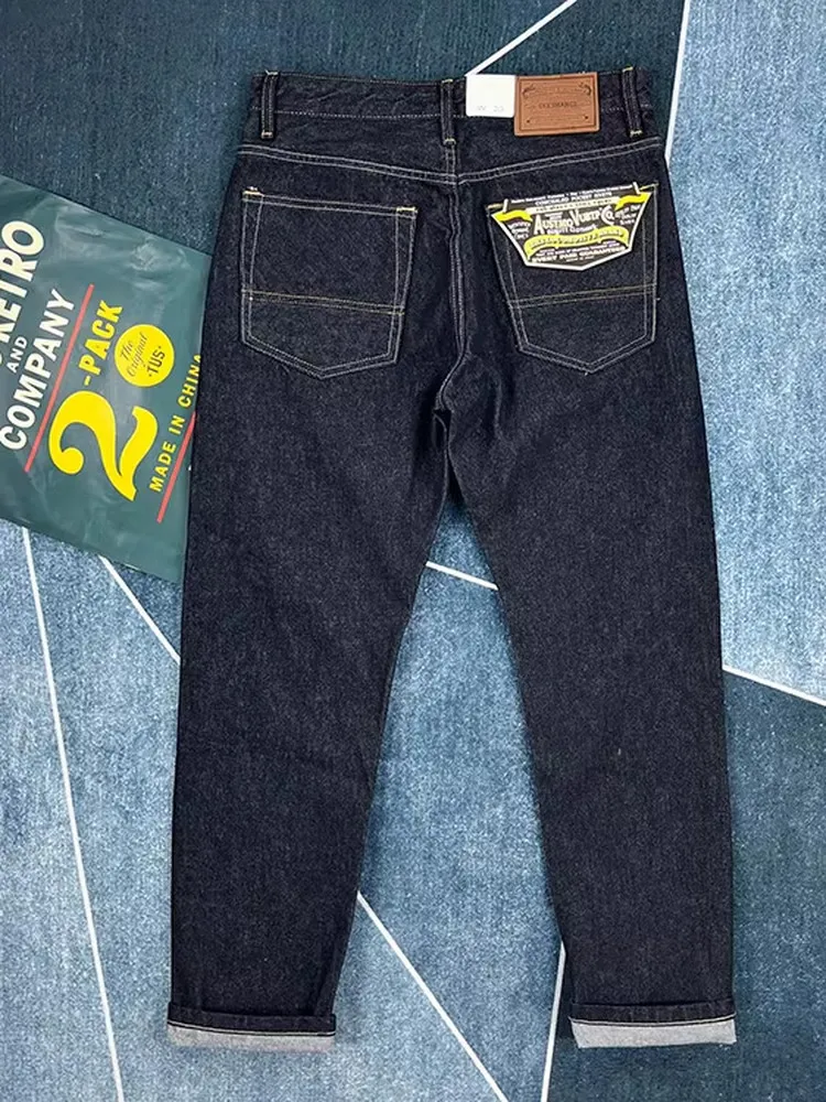 

Bla Straight Leg Jeans Men's Thiened Casual Retro American Sle Autumn Winter New Arrival Youth ular Wear Resistant