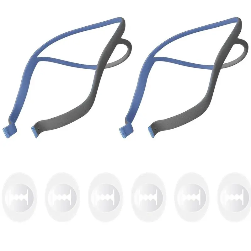 

Eco-Friendly-2-Pack Air Fit P10 Headgear Strap,CPAP Headgear Replacements For Airfit P10 Nasal Pillow Mask,With 6 Adjustment Cli