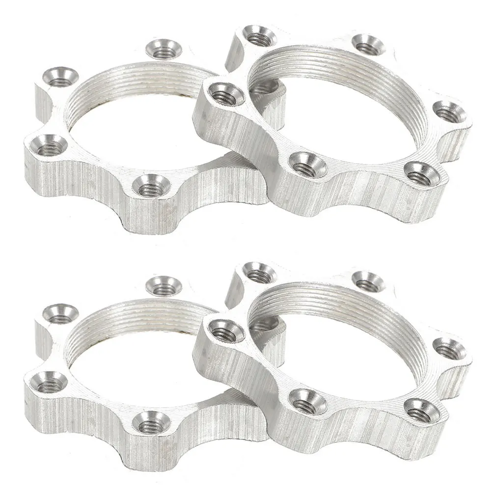 

4 Pcs Disc Brake Base Aluminium Alloy Flange Adapter Jewelry Sleeve Bike Aluminum